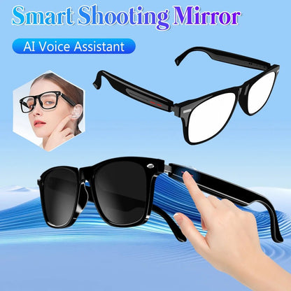 AI Smart Glasses Camera Open-Ear Speaker Voice Assistant UV Sport Sungla... — Gift Idea