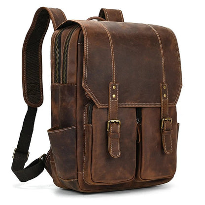 Newsbirds Retro Luxury Leather Backpack - The 2026 Executive Daypack - GiftWave.co