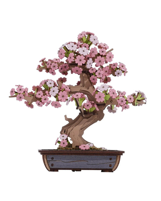 Rolife™ Eternal Bonsai Series | 3D Wooden Sakura & Evergreen Pine Puzzle Kit