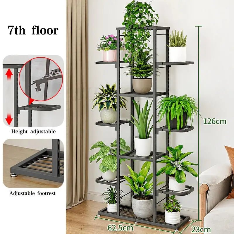 Professional Indoor/Outdoor Plant Stand – 5 - Tier & 7 - Tier Display Organizer - GiftWave.co