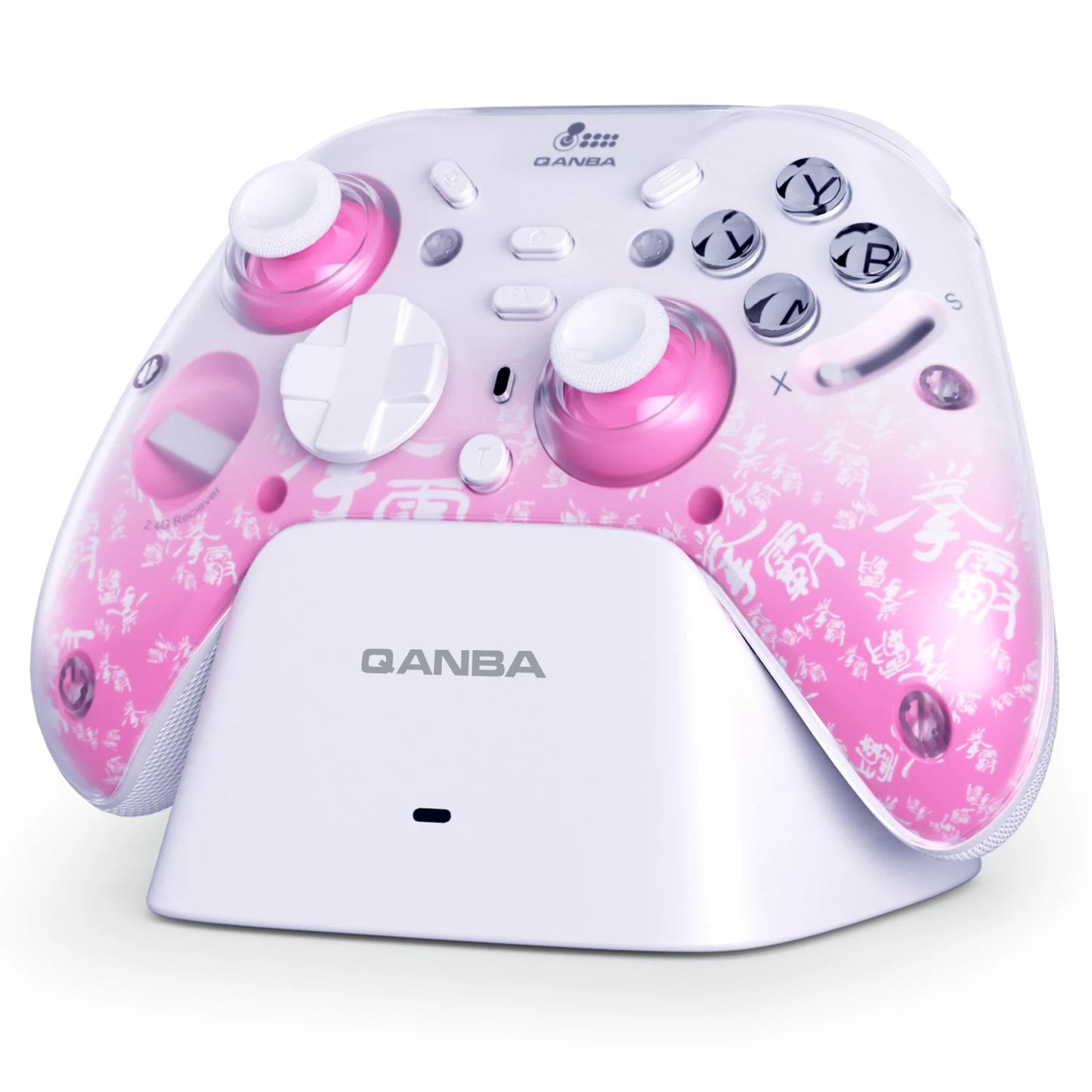 QANBA Phantom Wireless Gaming Controller Tri - Mode 2.4G/Bluetooth/Wired with PC Flight Stick, RGB & Back Buttons for PC/Android/iOS/TV - GiftWave.co