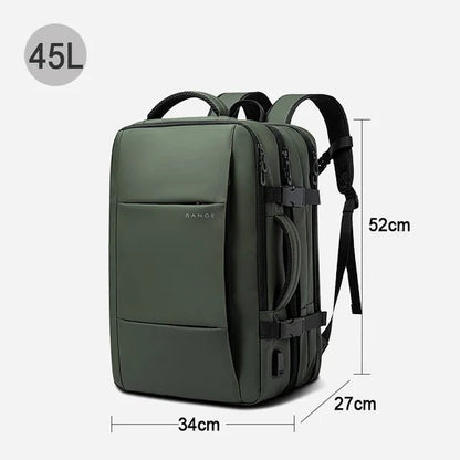 BANGE Travel Backpack Men Business Expandable Large Capacity Laptop Wate... — View 18