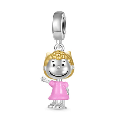 Miniso x Peanuts™ 925 Sterling Silver Snoopy Charm | Popcorn & Watermelon Edition