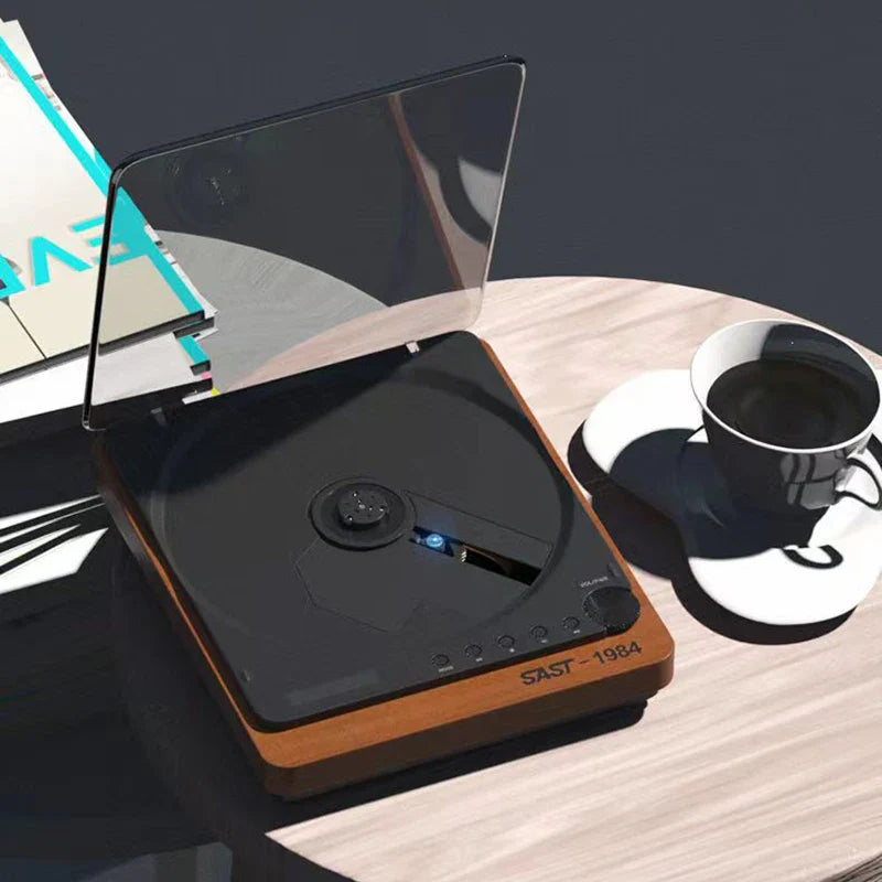 RetroTune HiFi Bluetooth CD Player: Portable Home HIFI Retro CD Player