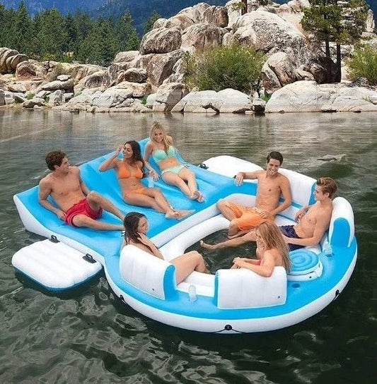 AzureOasis: 6-Person Floating Party Island - The Ultimate 2026 Water Ret... — Gift Idea