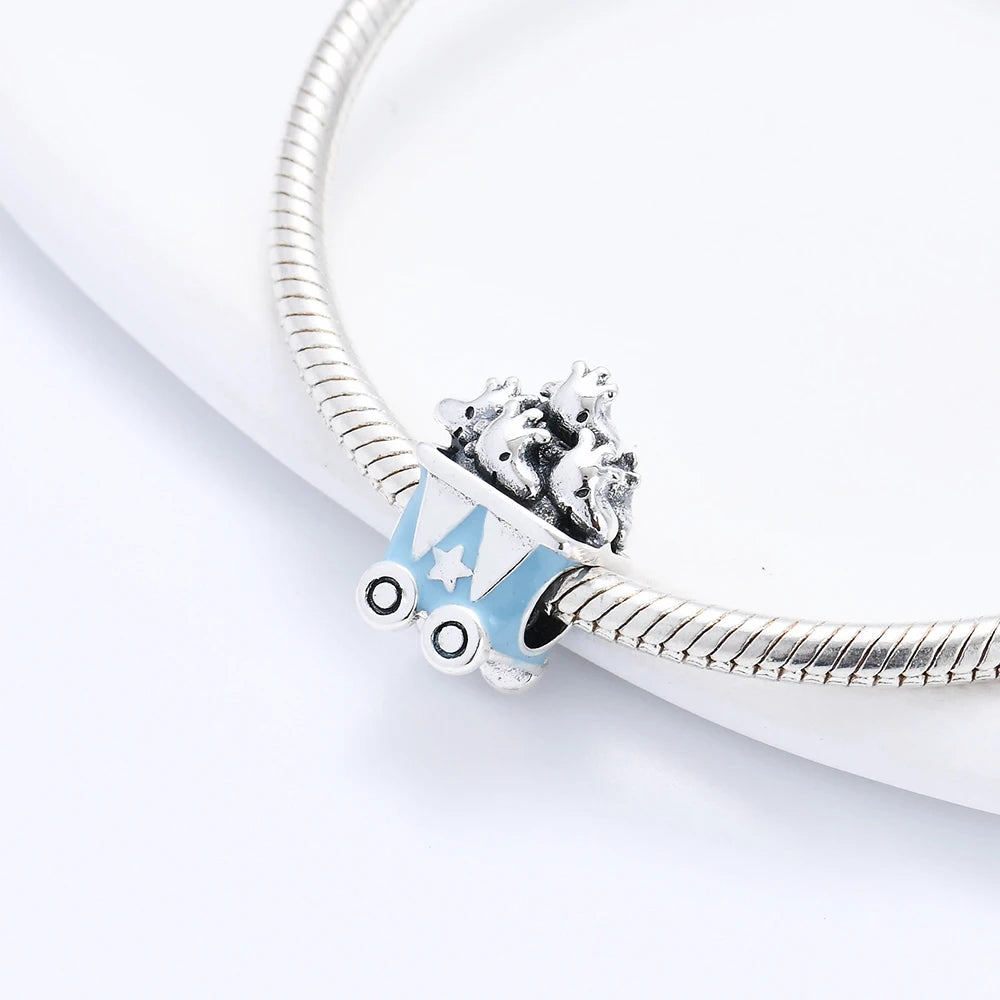 Miniso x Peanuts™ 925 Sterling Silver Snoopy Charm | Popcorn & Watermelon Edition