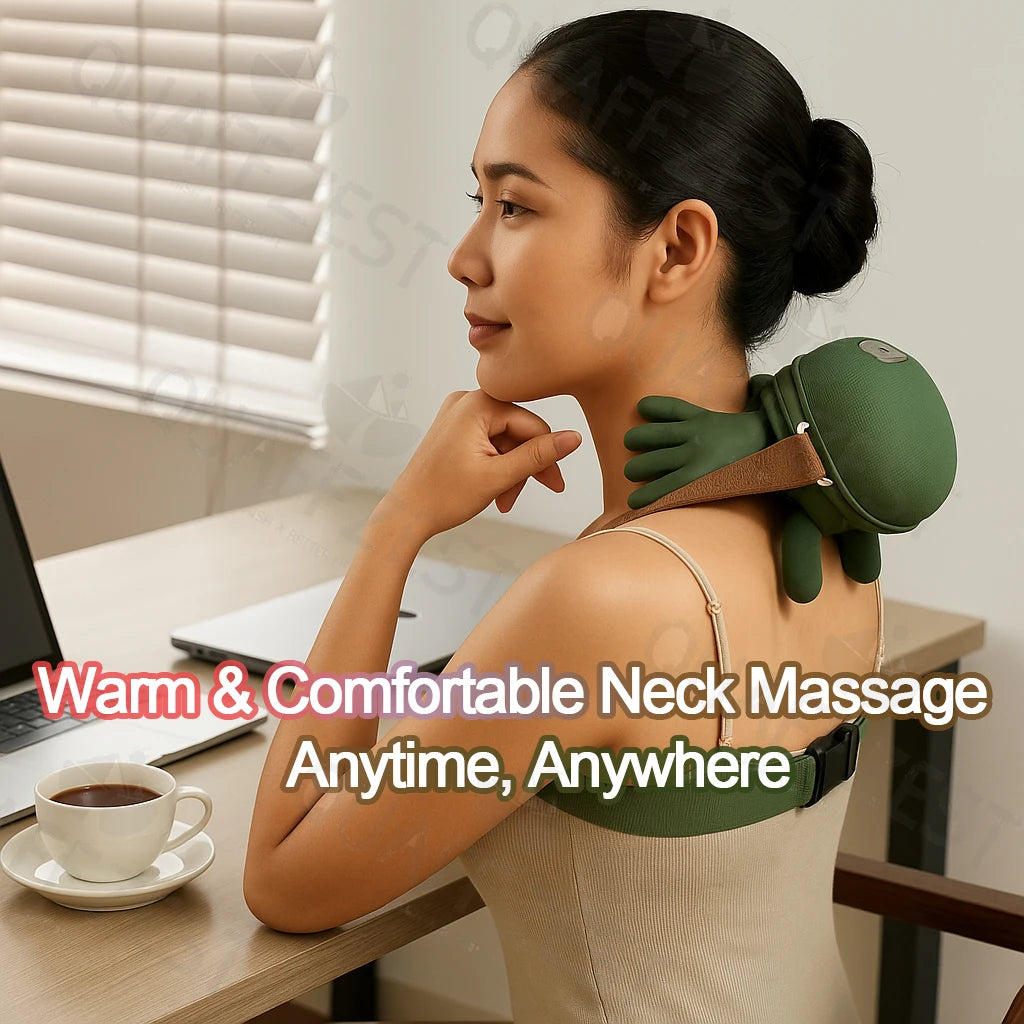 N7 Master™ Wireless Shiatsu Shawl | 4D Deep-Tissue Neck & Shoulder Massager