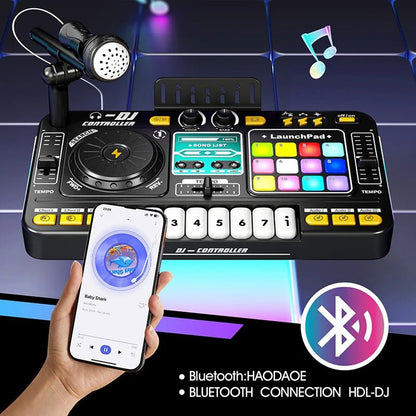 Kids Simulation DJ Mixer Controller | Multifunctional Musical Learning Toy — View 4