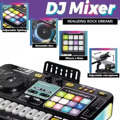 Kids Simulation DJ Mixer Controller | Multifunctional Musical Learning Toy — View 3
