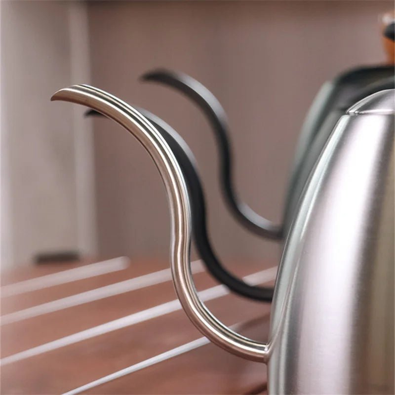 Gooseneck Pour Over Kettle 50oz 304 Stainless Steel Walnut Handle Minima... — View 5