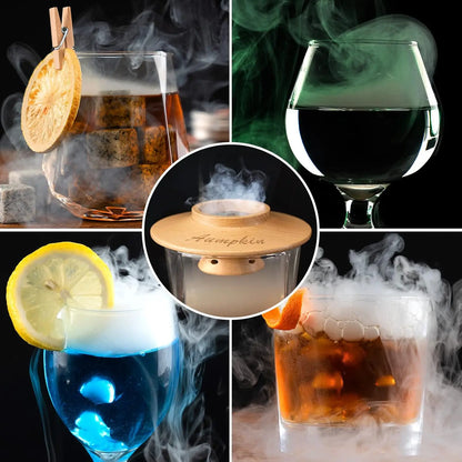Cocktail Smoker Kit – Oak Smoke Top, Torch, 2 Glasses, 6 Wood Chips – Ol... — View 7