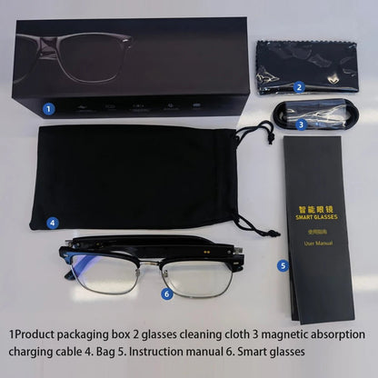 AI Smart Glasses Camera Open-Ear Speaker Voice Assistant UV Sport Sungla... — View 4