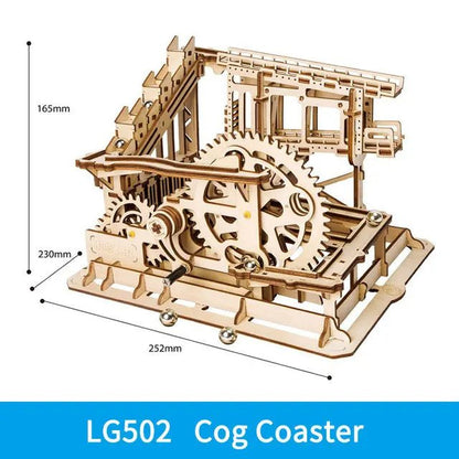 3D Wooden Puzzle Marble Run — DIY Mechanical Model Kit for Adults, Self-... — View 8