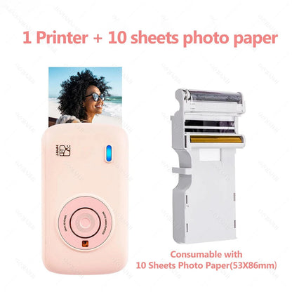 Portable Color Photo Printer 300DPI Wireless 2x3 Inch Travel Picture Pri... — View 10