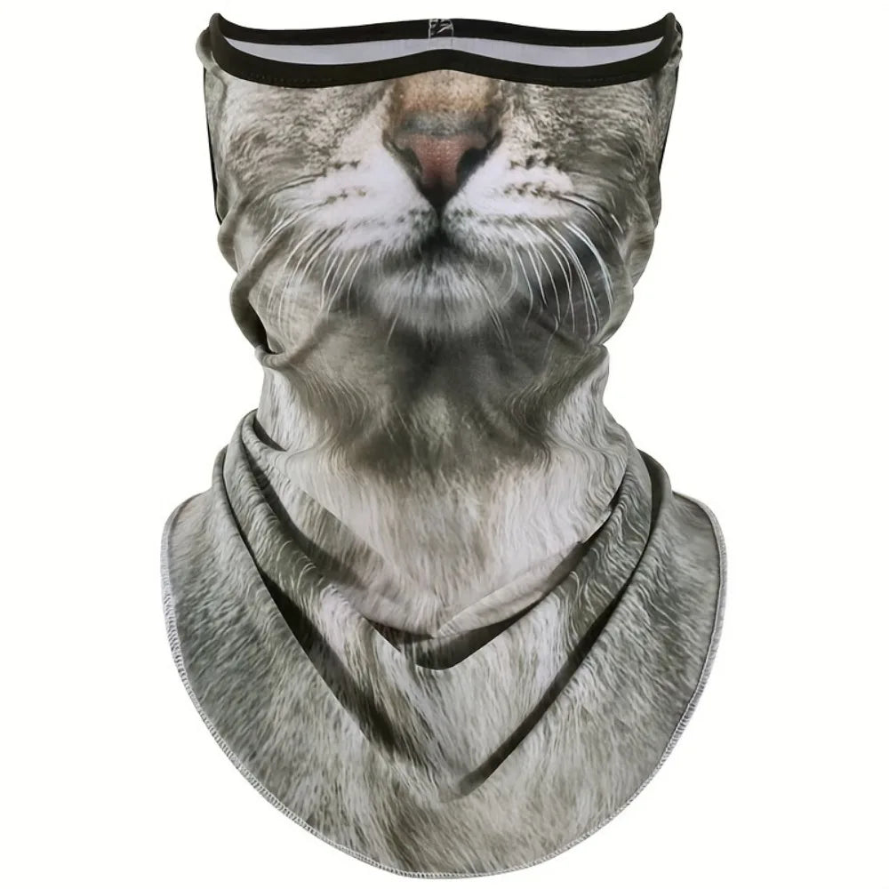 3D Cat Design Full Face Balaclava | Breathable Summer UV Sun Shield