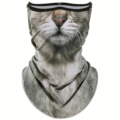 3D Cat Design Full Face Balaclava | Breathable Summer UV Sun Shield