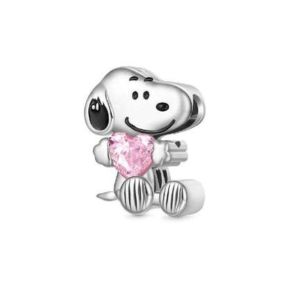 Miniso x Peanuts™ 925 Sterling Silver Snoopy Charm | Popcorn & Watermelon Edition