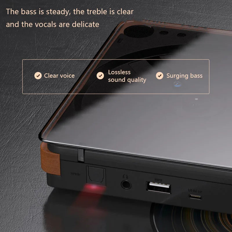 RetroTune HiFi Bluetooth CD Player: Portable Home HIFI Retro CD Player