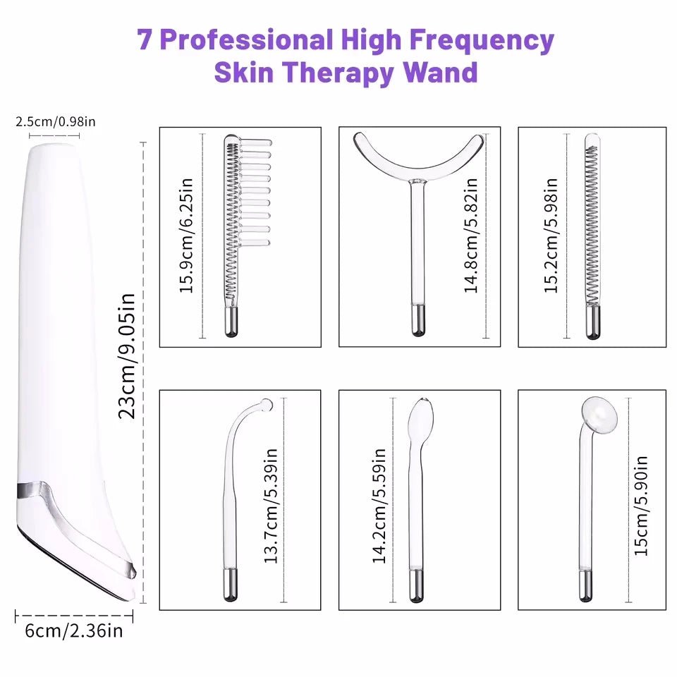 6-in-1 Facial Glow Wand – Touch Panel Argon & Neon Fusion Beauty Device — View 6