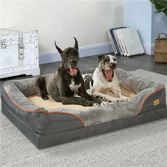 CloudComfort™ Jumbo Orthopedic Dog Sofa | Professional Joint Support for Large Breeds
