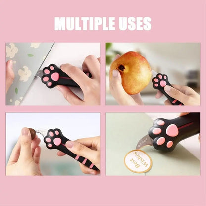 Cute Cat Paw Sharp Box Cutter: Mini Portable Cat Claw Utility Knife — View 6