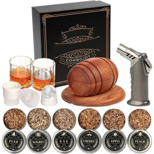 Cocktail Smoker Kit with Torch – Oak Smoke Top, 6 Wood Chip Flavors, Whi... — Gift Idea