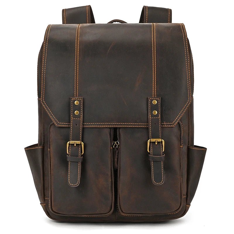 Newsbirds Retro Luxury Leather Backpack - The 2026 Executive Daypack - GiftWave.co