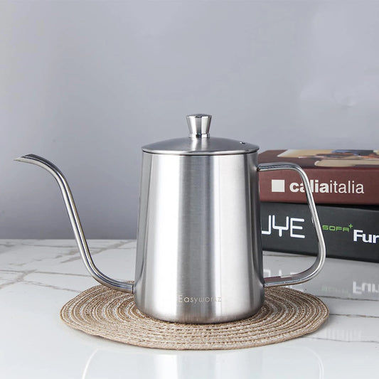 Easyworkz Gage Gooseneck Stainless Steel Pour Over Coffee Kettle - Coffe... — Gift Idea
