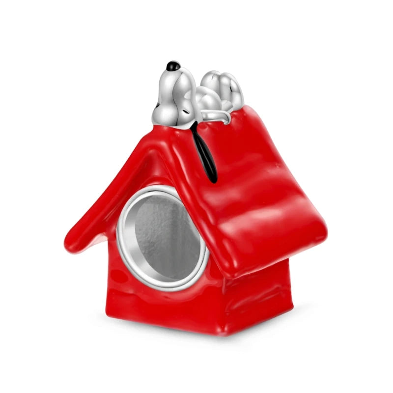 Miniso x Peanuts™ 925 Sterling Silver Snoopy Charm | Popcorn & Watermelon Edition