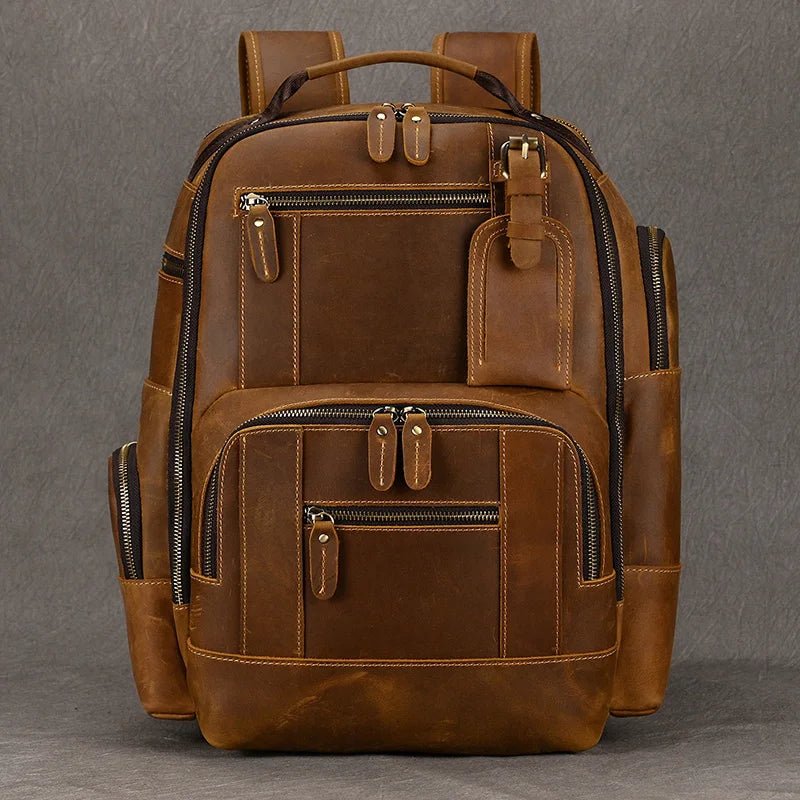 Newsbirds Retro Luxury Leather Backpack - The 2026 Executive Daypack - GiftWave.co