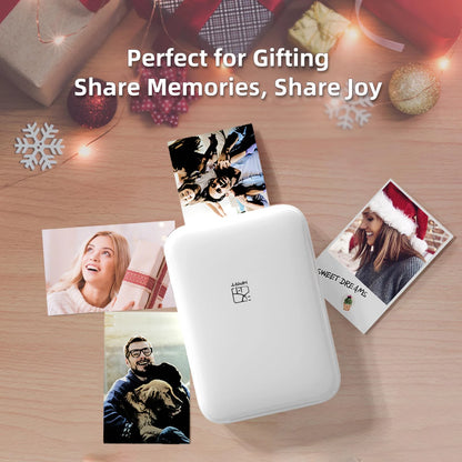 Portable Color Photo Printer Bluetooth Mini Mobile Pocket Printer 2x3 In... — View 4