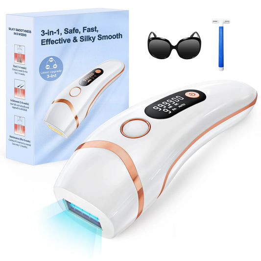 IPL Epilator 999000 Flashes Laser Hair Removal Painless Ice Cooling Men ... — Gift Idea
