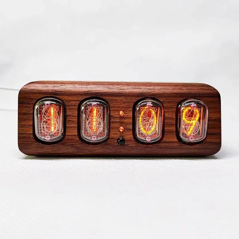 Retro Nixie Tube Style Digital Clock Nordic LED Table Clock with Bluetoo... — View 9