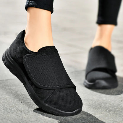 Women's Breathable Wide-Toe Walking Sneakers – Lightweight Non-Slip Cushioned Casual Shoes