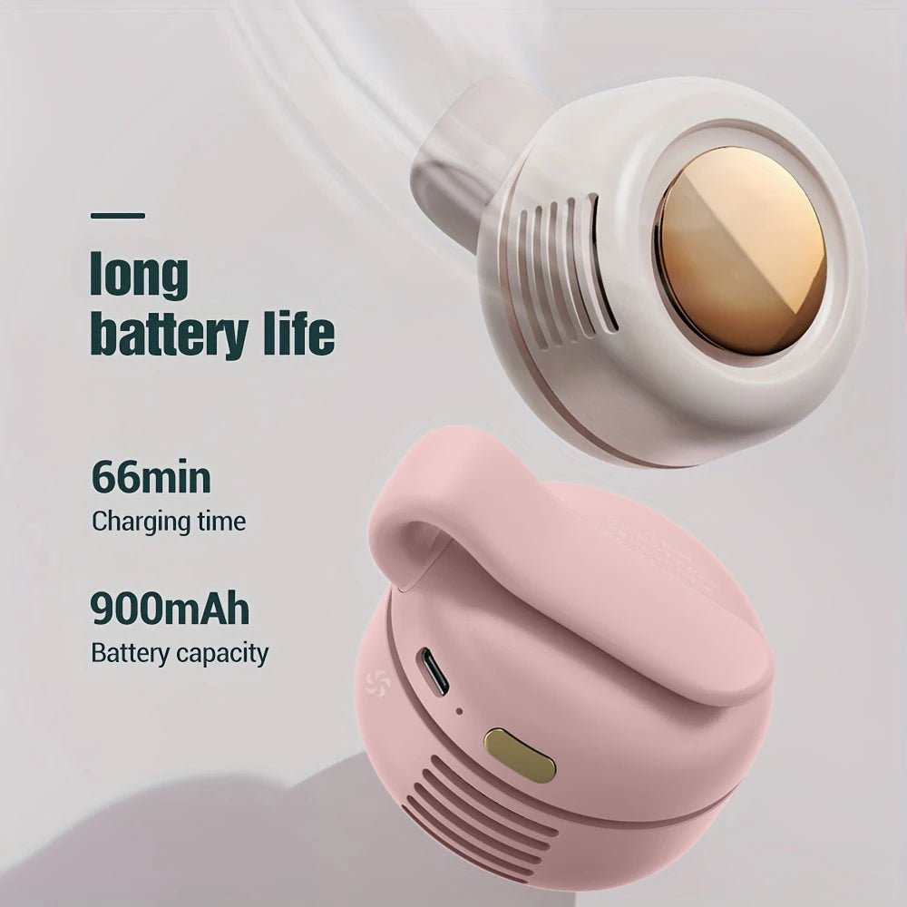 Mini Waist Clip Fan – Portable Wearable 3 - Speed USB - C Rechargeable Belt & Neck Fan, 5H Battery, Hands - Free - GiftWave.co