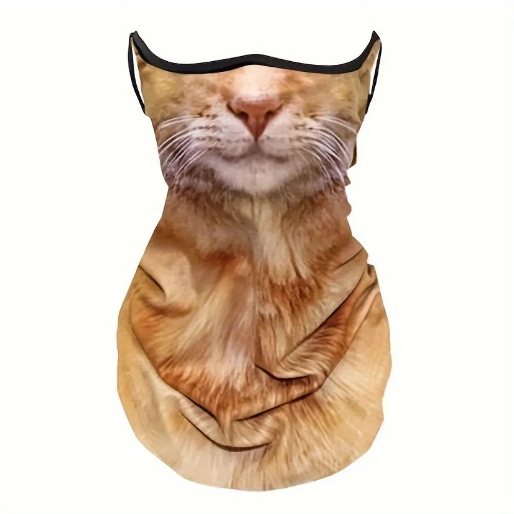 3D Cat Design Full Face Balaclava | Breathable Summer UV Sun Shield