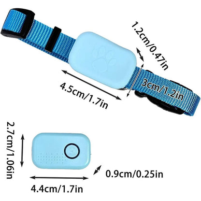 Pet GPS Tracker Adjustable Collar Dog Cat Real - Time Locator No Subscription No SIM 365 - Day Battery - GiftWave.co