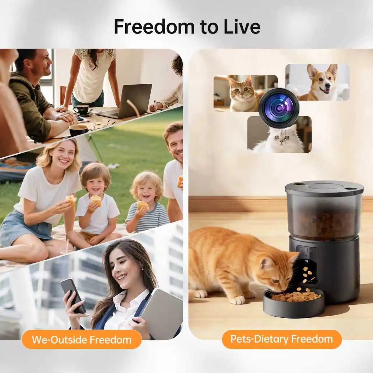 Smart Pet Camera with Treat Dispenser — HD Wi-Fi Dog Cat Monitor, 2-Way ... — View 2