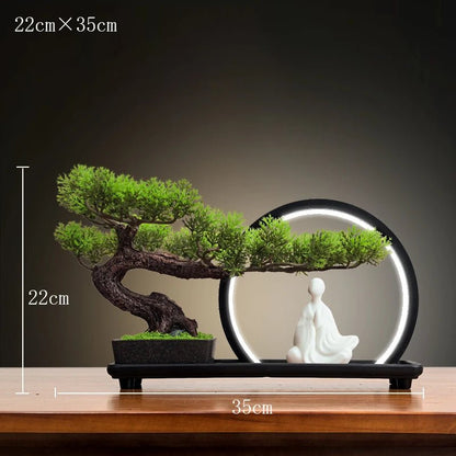 Luminous LED Artificial Bonsai Tree – Smart Interior Landscape & Living Room Decor - GiftWave.co