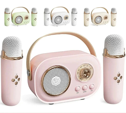 EchoVibe: Bluetooth Karaoke Speaker | TF Card, FM Radio, HiFi Bass, Hands-Free Calls