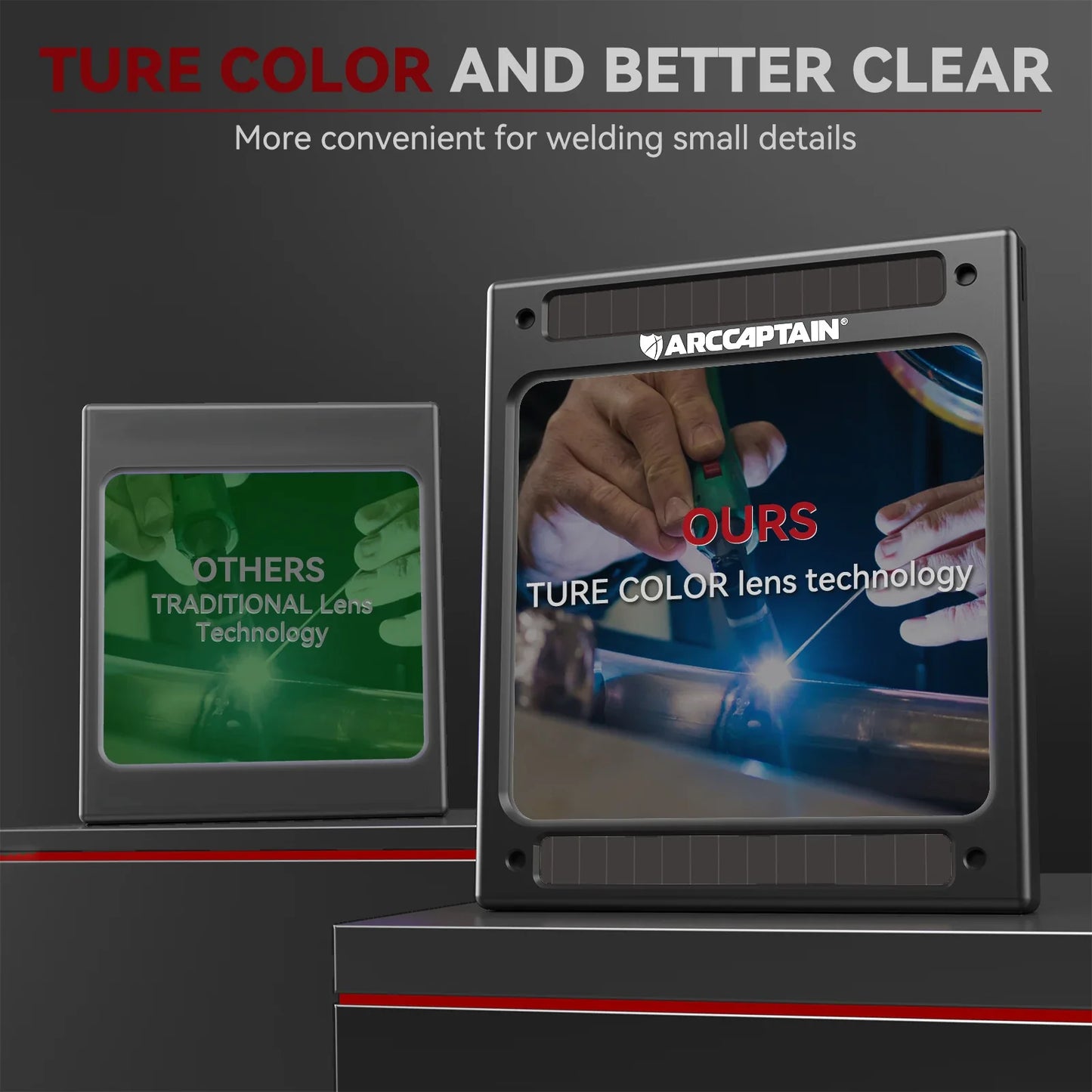 Welding Helmet - Best Large View True Color Auto-Darkening for Professionals