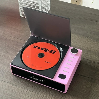 Portable CD Player Walkman Bluetooth 5.0 LCD Screen Built - In Speaker Anti - Skip USB - C Rechargeable Gift - GiftWave.co