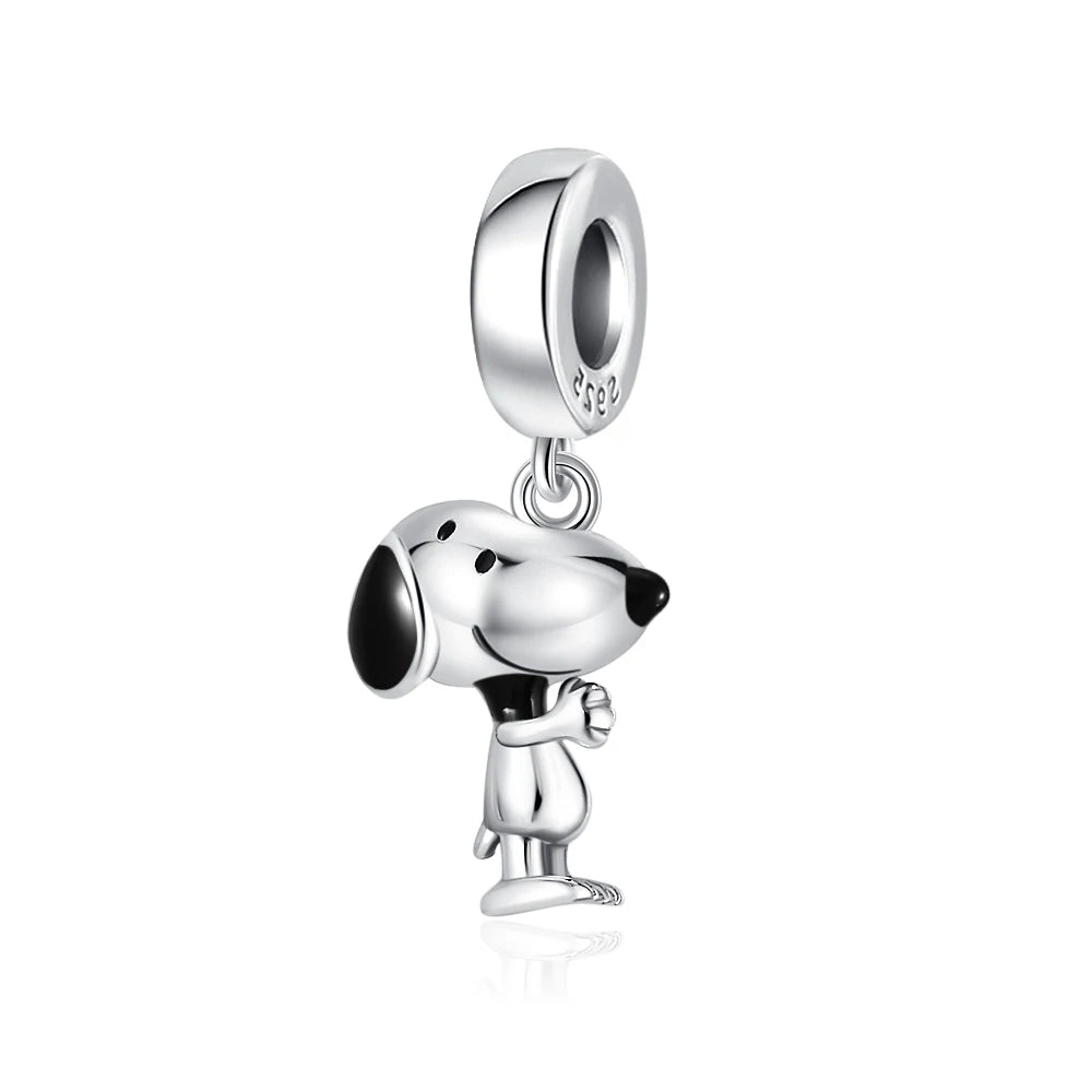 Miniso x Peanuts™ 925 Sterling Silver Snoopy Charm | Popcorn & Watermelon Edition