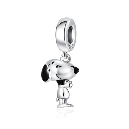 Miniso x Peanuts™ 925 Sterling Silver Snoopy Charm | Popcorn & Watermelon Edition