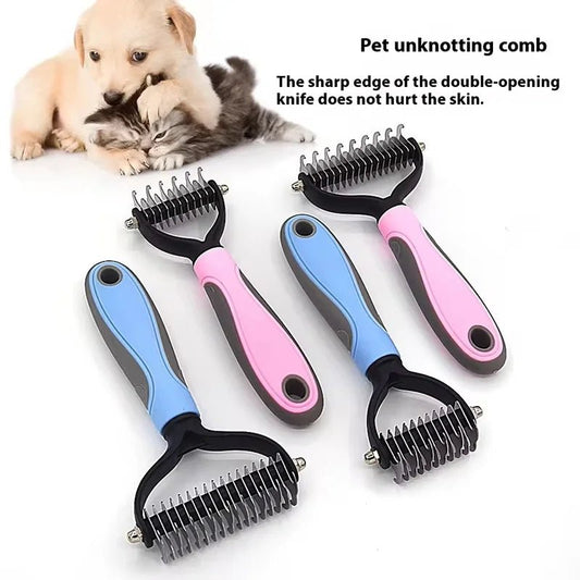 Professional 2 - Sided Pet Grooming Brush – The Ultimate 2 - in - 1 Undercoat Solution - GiftWave.co