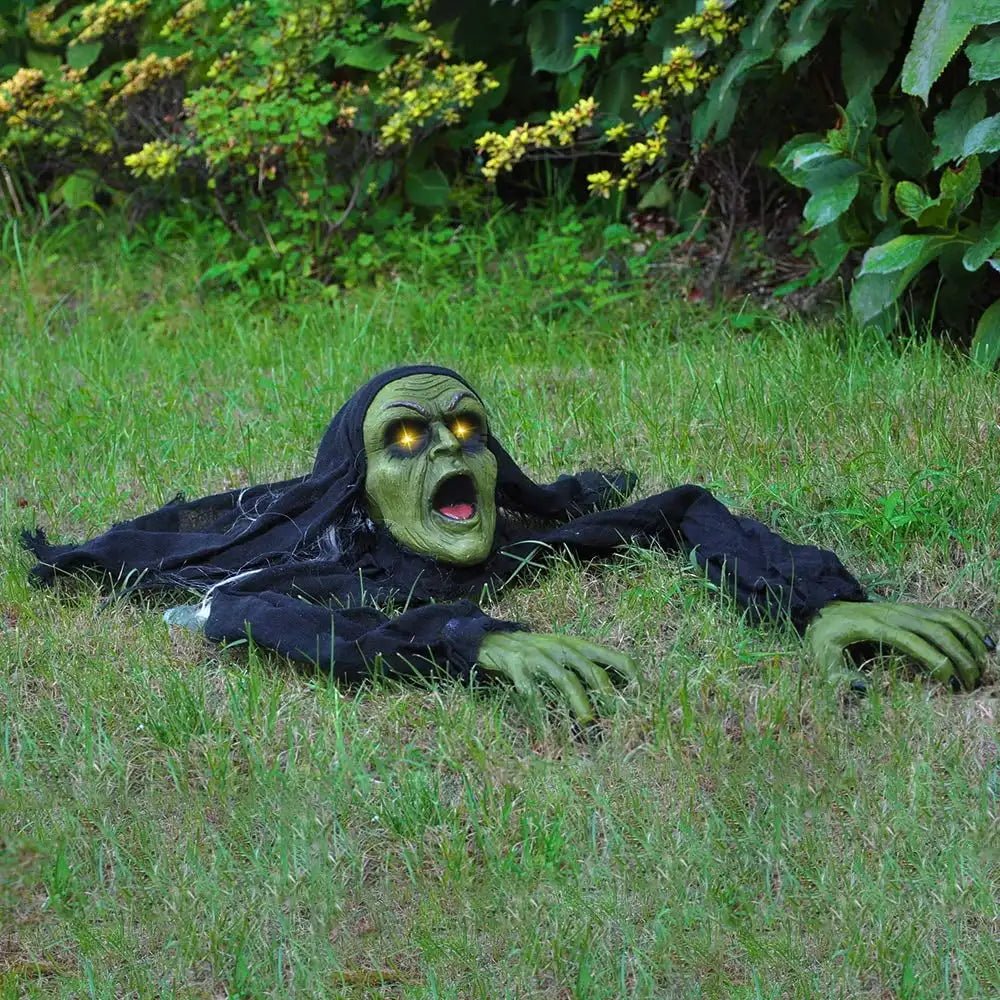 Halloween Groundbreaker Zombie Yard Decoration with Sound, Flashing Eyes... — View 6