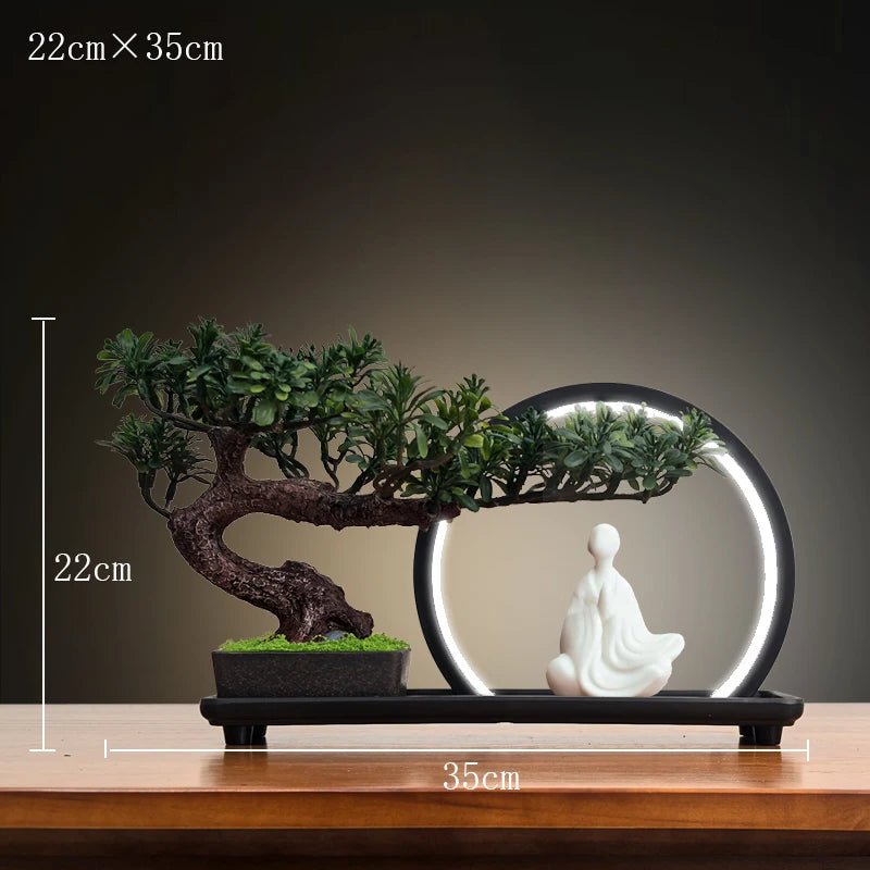 Luminous LED Artificial Bonsai Tree – Smart Interior Landscape & Living Room Decor - GiftWave.co