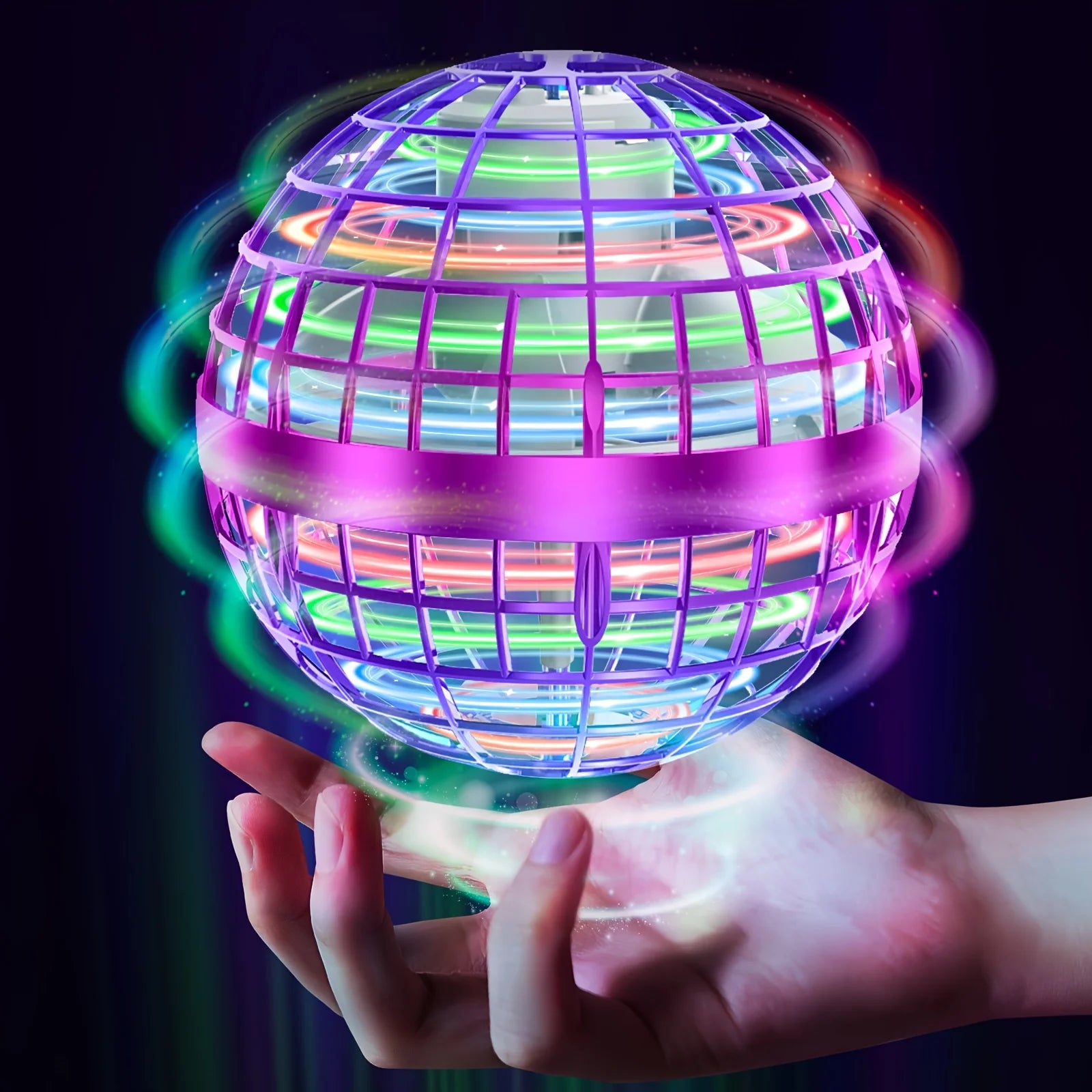 Rechargeable Flying Hover Ball Toy with RGB Lights, Hand-Controlled Floa... — Gift Idea
