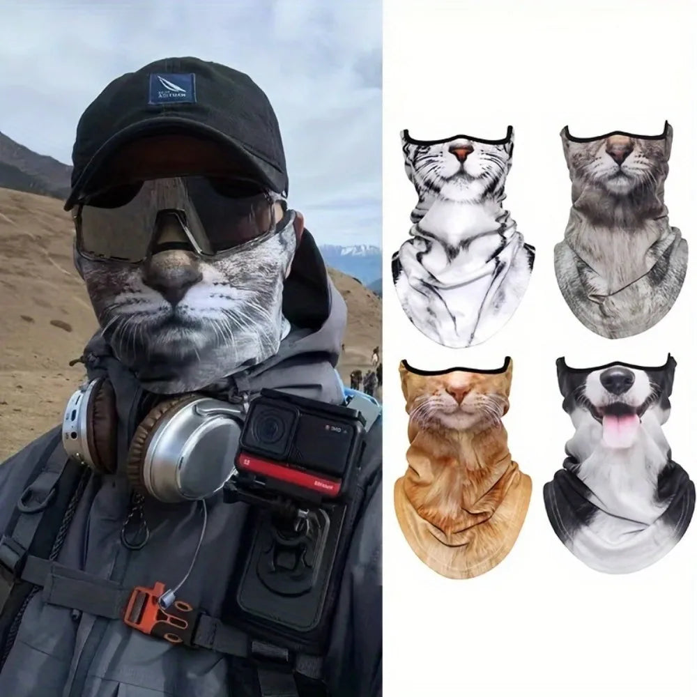 3D Cat Design Full Face Balaclava | Breathable Summer UV Sun Shield