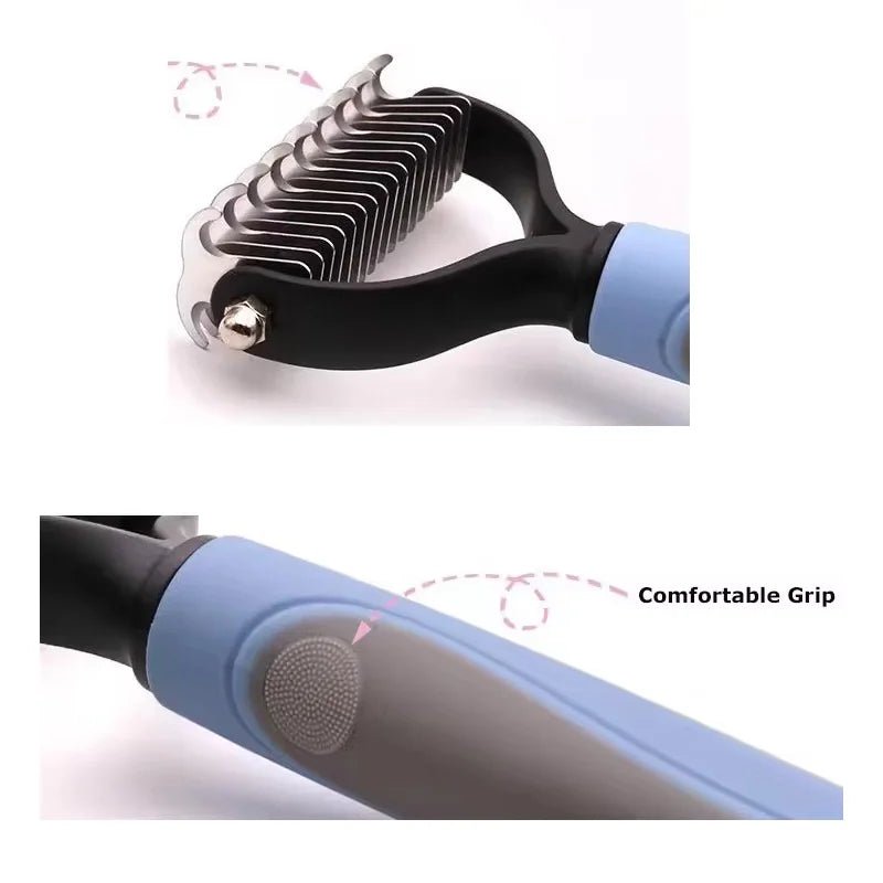 Professional 2 - Sided Pet Grooming Brush – The Ultimate 2 - in - 1 Undercoat Solution - GiftWave.co